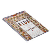 Carnet Musique d'opéra vintage, Aïda égyptienne de Verdi (Côté Droit)