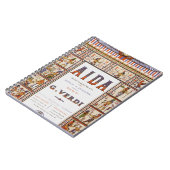 Carnet Musique d'opéra vintage, Aïda égyptienne de Verdi (Côté gauche)