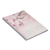 Carnet Musique florale rose (Côté Droit)