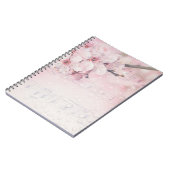 Carnet Musique florale rose (Côté gauche)