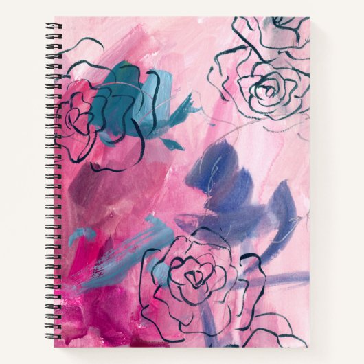 Carnet Musique intérieure - Croquis floral (Devant)