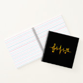 Carnet Musique Notes d'impulsions Clé Fréquence Wave Soun (Intérieur)