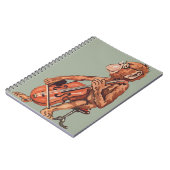 CARNET MUSIQUE VINTAGE DE SINGE (Côté gauche)