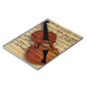 Carnet Musique Vintage violon (Côté gauche)