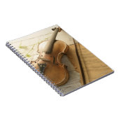 Carnet Musique violon et feuille (Côté Droit)