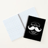 Carnet Mustache Barber Shop moderne Coiffeur Barbershop (Intérieur)