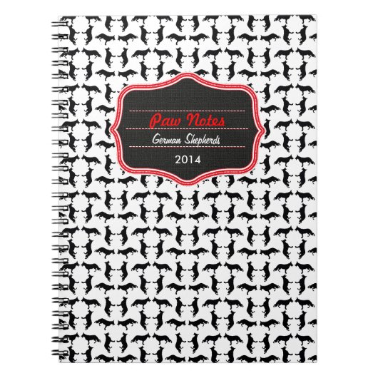 Carnet Muster Schäferhund (Devant)