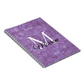 Carnet Mute Purple Batik Nom et année (Côté Droit)