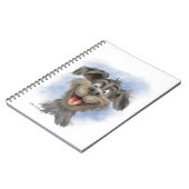 Carnet Mutt à la grimace heureuse – Dessin animé de chien (Côté gauche)