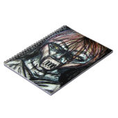 Carnet Muzzled Patient in Straitjacket Charcoal Art (Côté gauche)