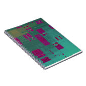 Carnet MVB Abstrait bleu pourpre (Côté Droit)
