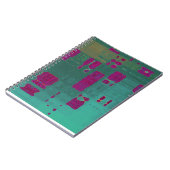 Carnet MVB Abstrait bleu pourpre (Côté gauche)