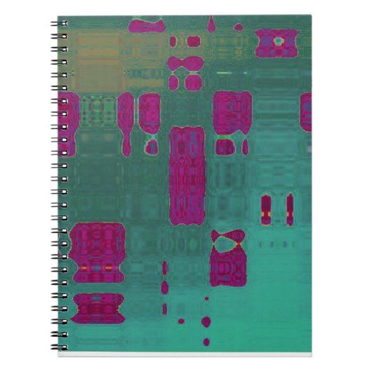 Carnet MVB Abstrait bleu pourpre (Devant)