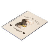 Carnet My Dog Is My Valentine – Personalized Pet (Côté gauche)