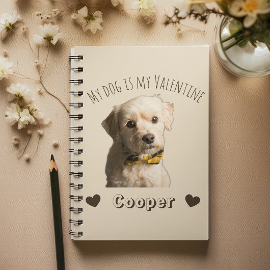Carnet My Dog Is My Valentine – Personalized Pet
