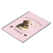 Carnet My Dog Is My Valentine – Personalized Pet (Côté gauche)