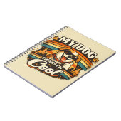 Carnet My Dog Thinks I'm Cool Retro Dog Art (Côté gauche)