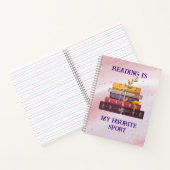 Carnet My favorite sport is reading (Intérieur)