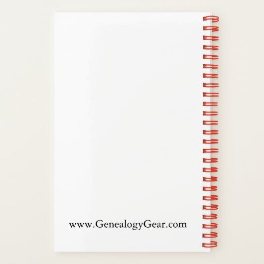 Carnet My Genealogy Notebook (lined pages) (Verso)