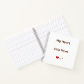 Carnet My Heart Has Paws Pet Lover Notebook (Intérieur)