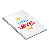 Carnet My Lolo Loves Me T-shirts et cadeaux (Côté Droit)