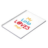 Carnet My Lolo Loves Me T-shirts et cadeaux (Côté gauche)