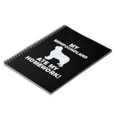 Carnet My Newfoundland ate my homework | dologe venin (Côté gauche)