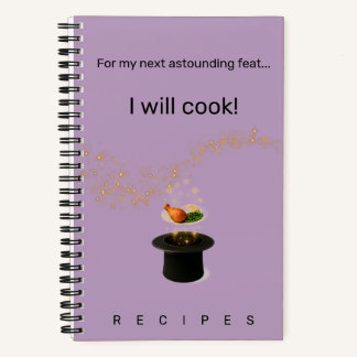 Carnet My Next Astounding Feat recipe book