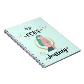 Carnet My PCOS Journey PCOS Awareness Teal Ribbon (Côté Droit)