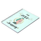 Carnet My PCOS Journey PCOS Awareness Teal Ribbon (Côté gauche)