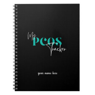 Carnet My PCOS Tracker Black Polycystic Ovarian Syndrome