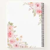 Carnet My Pink Rose Recipe Book, Personalized Cooking  (Dos)