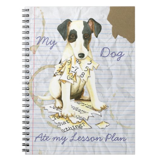 Carnet My Smooth Fox Terrier Ate Mon plan de leçon (Devant)