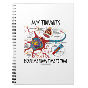 Carnet My Thoughts Escape Me Time To Time Neuron Synapse