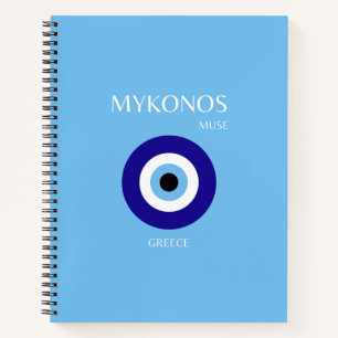 Carnet Mykonos Muse, Bleu