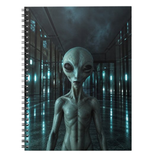 Carnet Mysterious Grey Alien (Devant)
