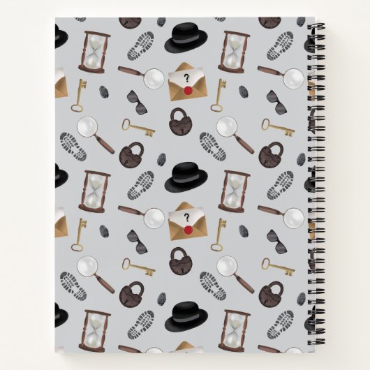 Carnet Mystery Kids Secret Agent Spy Detective Thème (Dos)