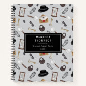 Carnet Mystery Kids Secret Agent Spy Detective Thème (Devant)