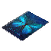 Carnet Mystic Blue Butterfly Custom (Côté gauche)