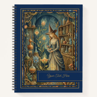 Carnet Mystic Botanica Grimoire de Sorcellerie Herbal Vin