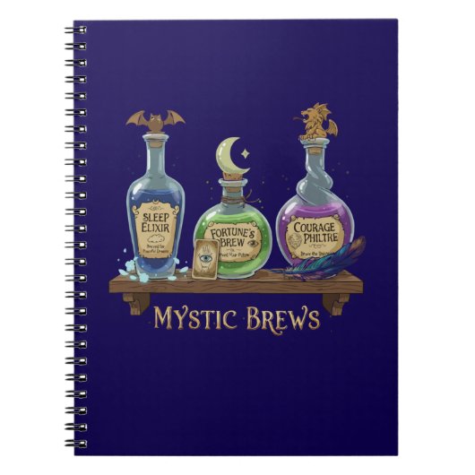 Carnet Mystic Brews | Potions et Élixirs Fantaisistes de  (Devant)
