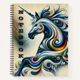 Carnet Mystic Unicorn Swirl