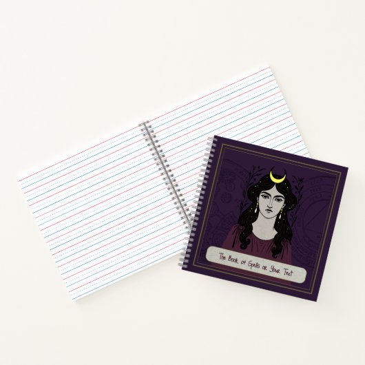 Carnet Mystical 8.5x8.5" Witch's Book of Spells Notebook (Intérieur)