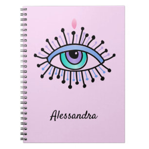 Carnet Mystical All-Seeing Eye Light Pink