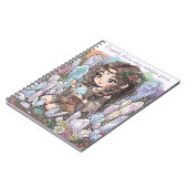 Carnet Mystical Flower Child with Quartz (Côté gauche)