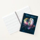 Carnet Mystical Rainbow Owl & Pleine lune Celestin Journa (Intérieur)