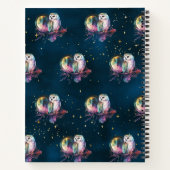 Carnet Mystical Rainbow Owl & Pleine lune Celestin Journa (Dos)