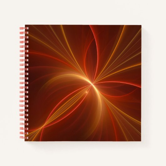 Carnet Mystique Abstrait Fractal Art Moderne Couleurs cha (Devant)
