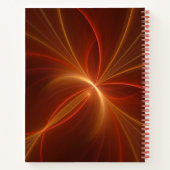 Carnet Mystique Abstrait Fractal Art Moderne Couleurs cha (Dos)