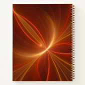 Carnet Mystique Abstrait Fractal Moderne Couleurs chaudes (Dos)